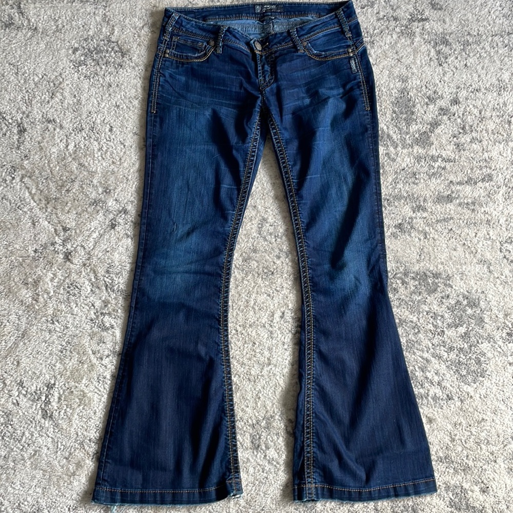 Silver Jeans Camden Rose Bell Flares